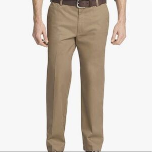 Izod American Chino No Wrinkle Flat Front Khakis Pants Size 36x34